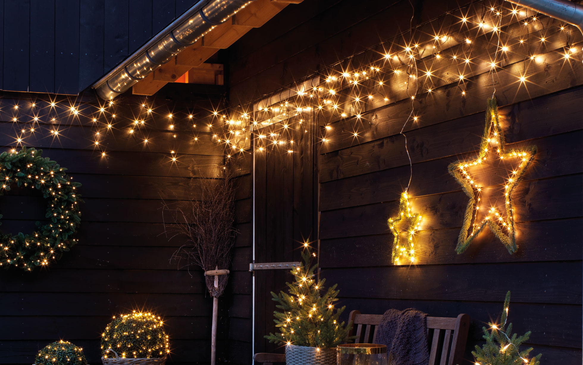 guirlande façade extérieur