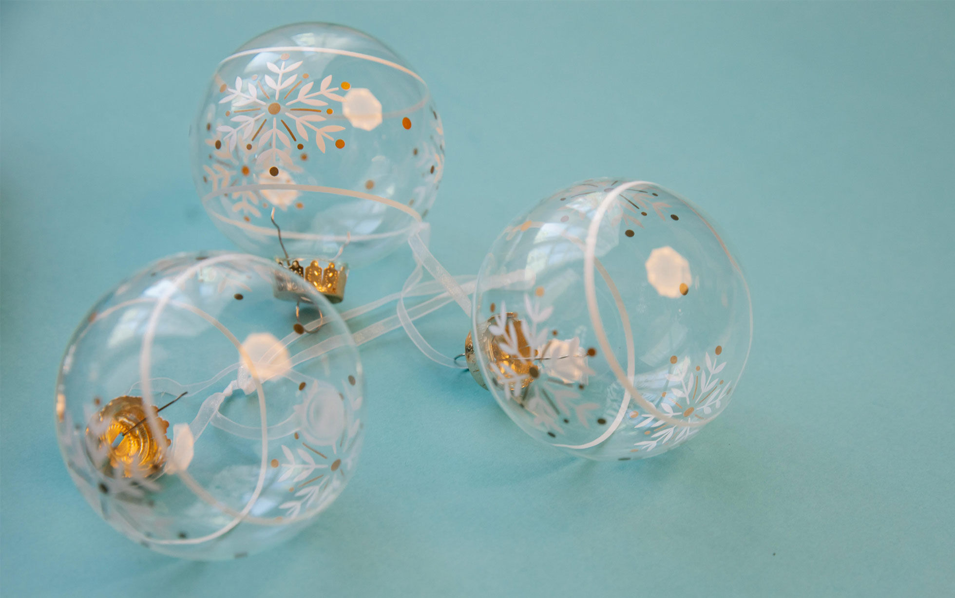 palline di Natale trasparenti