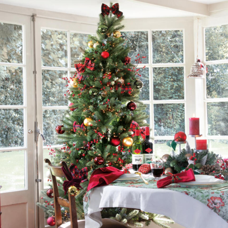 sapin de noel style traditionel