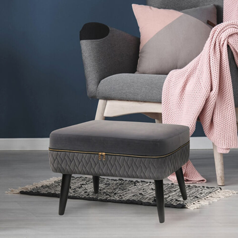 pouf portaoggetti per monolocale
