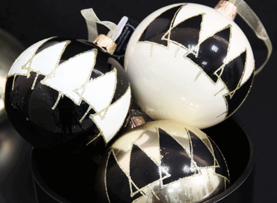 palline per albero di Natale bianco