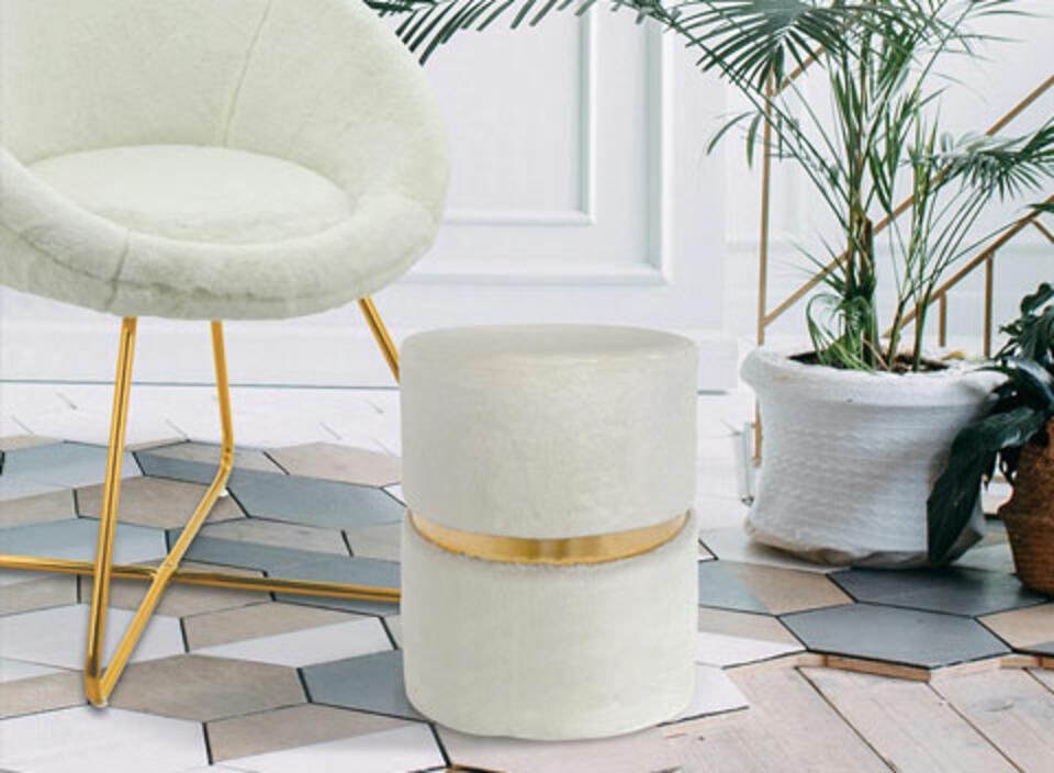 fauteuil blanc tendance