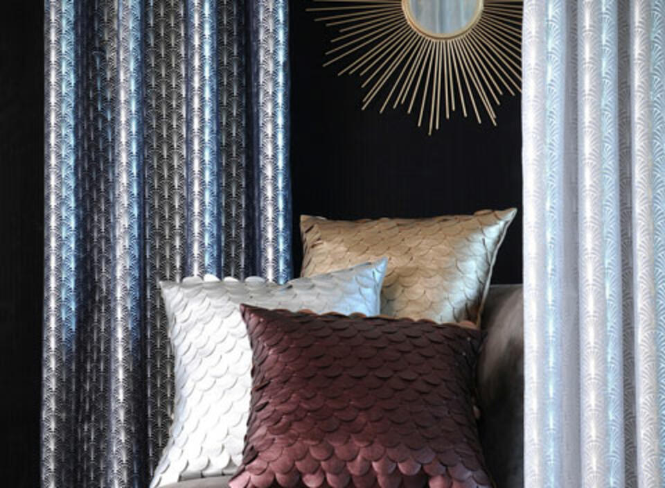 Rideau motifs Art Déco