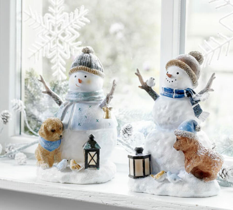 Decoración navideña muñeco de nieve
