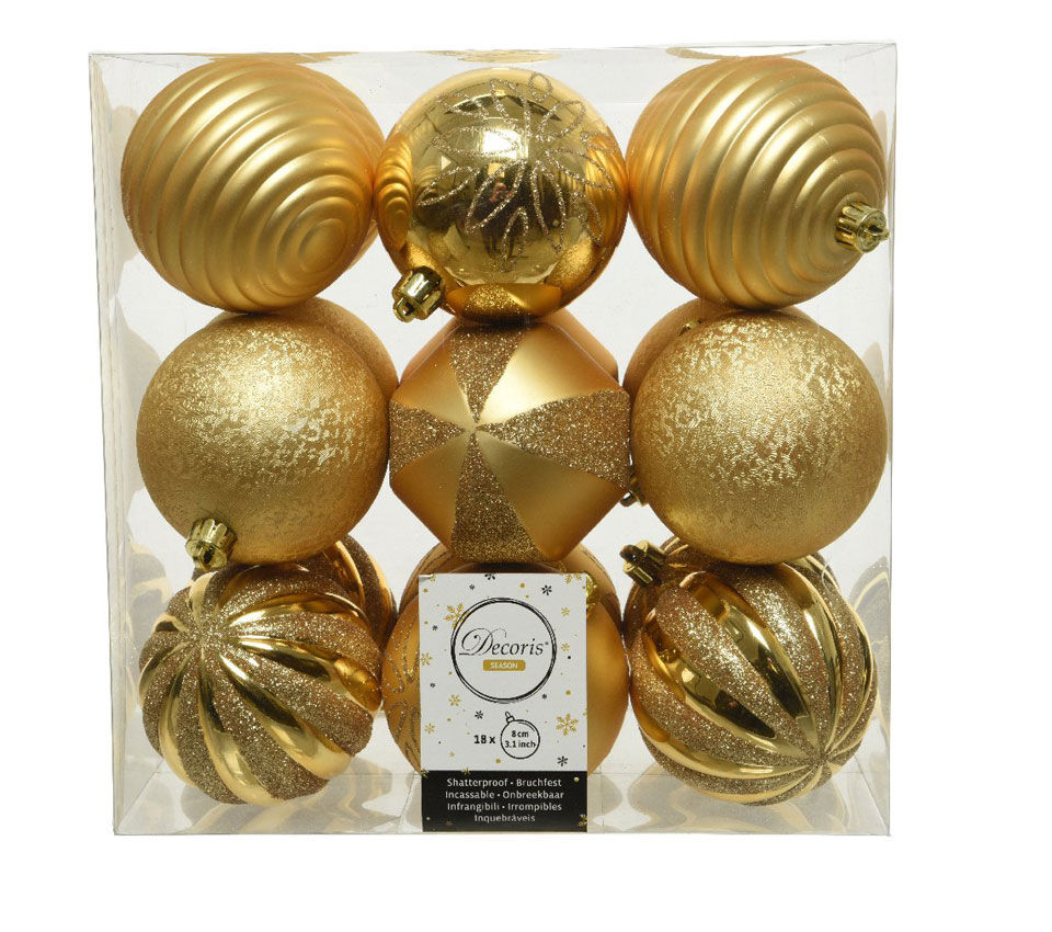 palline di Natale dorate