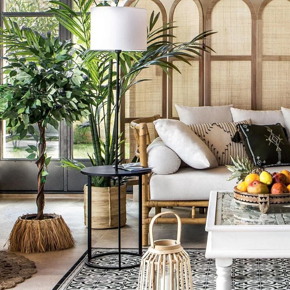 soggiorno bohemian chic
