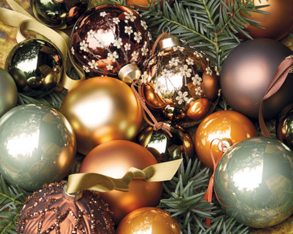 Weihnachtskugeln Natur-Look