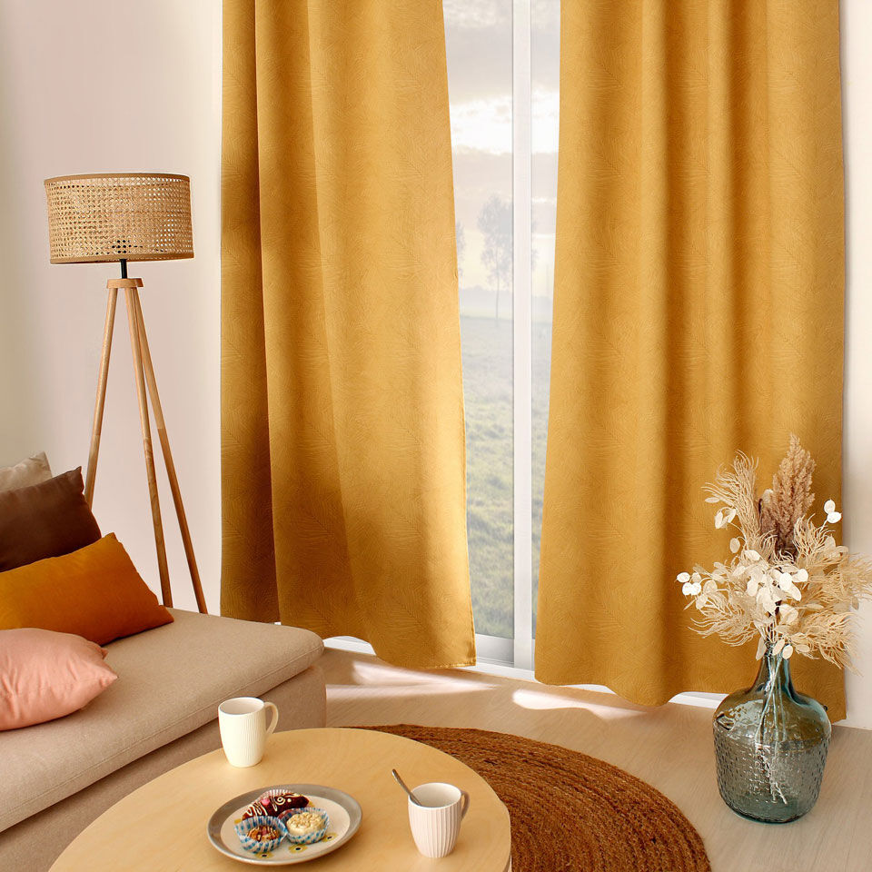 Tenda giallo senape