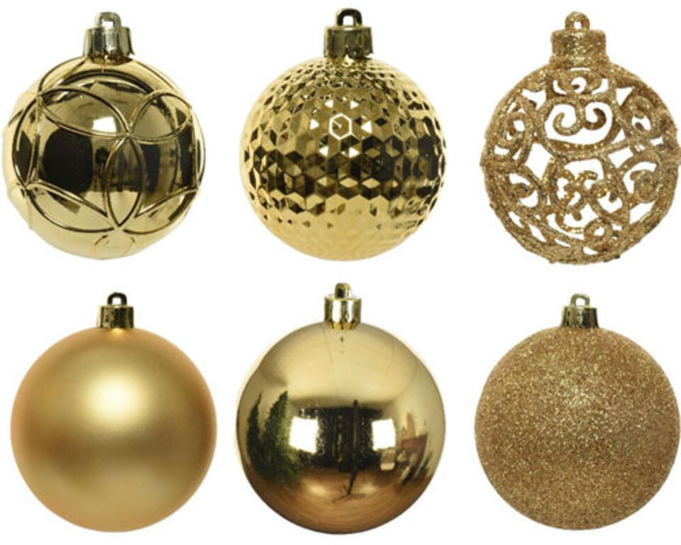 bolas de Navidad Alpine mix Oro