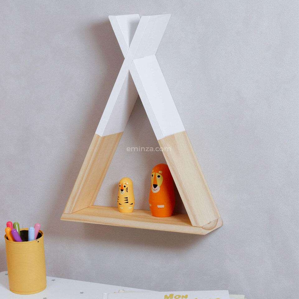 étagère murale en bois