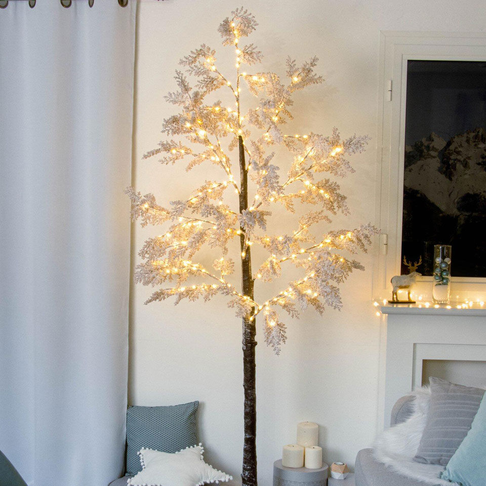 árbol de luz de navidad