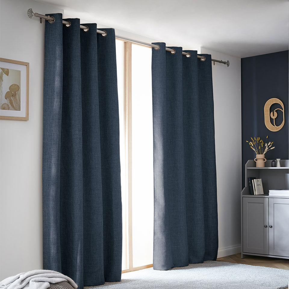 Rideaux Occultants Bleus Et Verts Dégradés - Isolation Thermique, Opacité Totale - Pour Chambre, Salon, Fenêtre