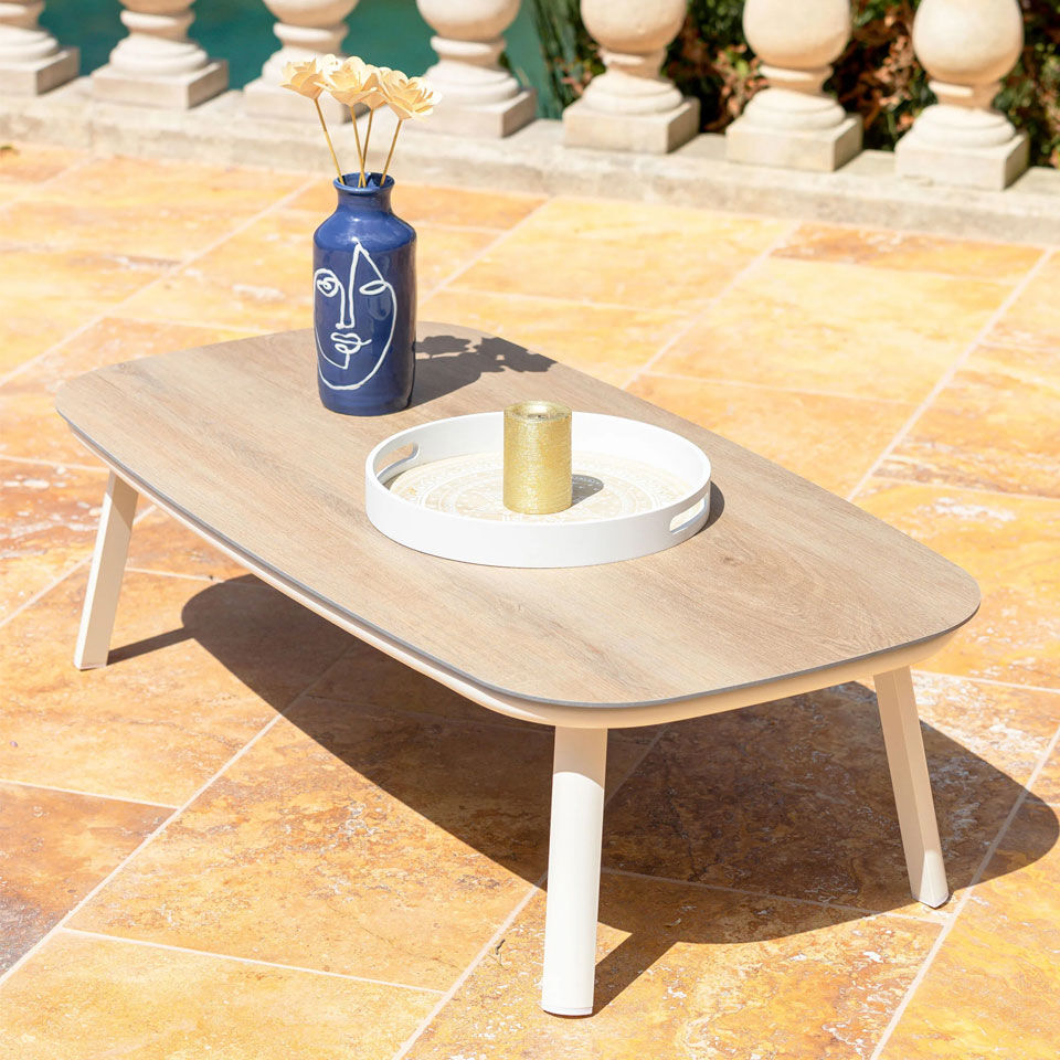 table basse aluminium