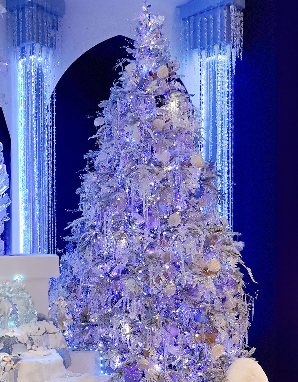 Weihnachtsbaum blau