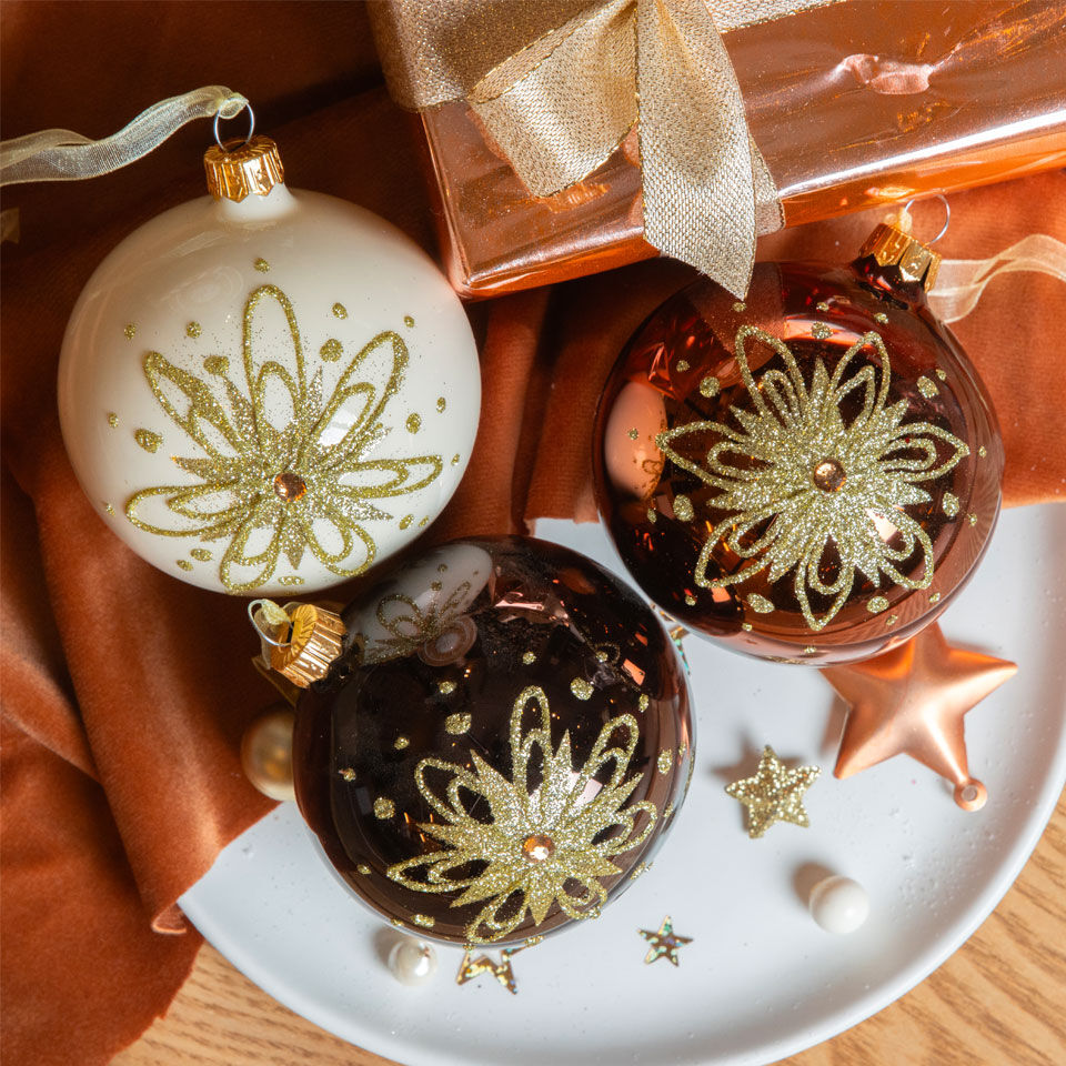 boules de noel en verre
