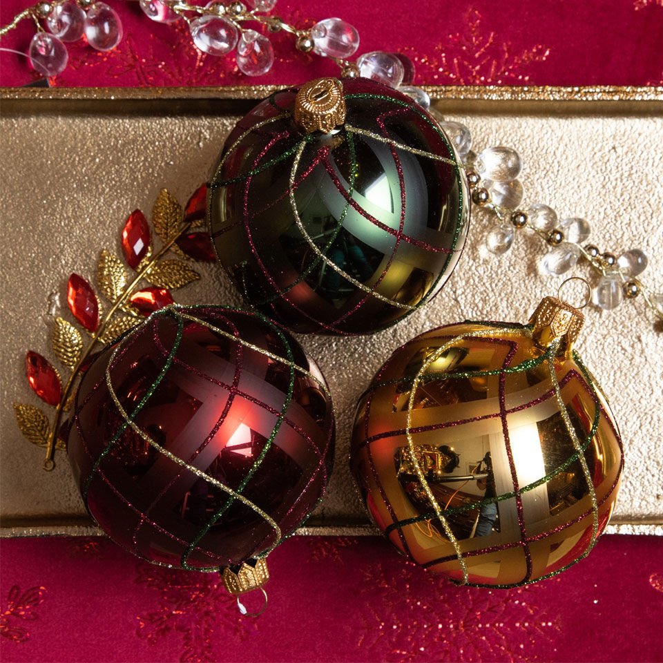 boules de noel traditionnelles