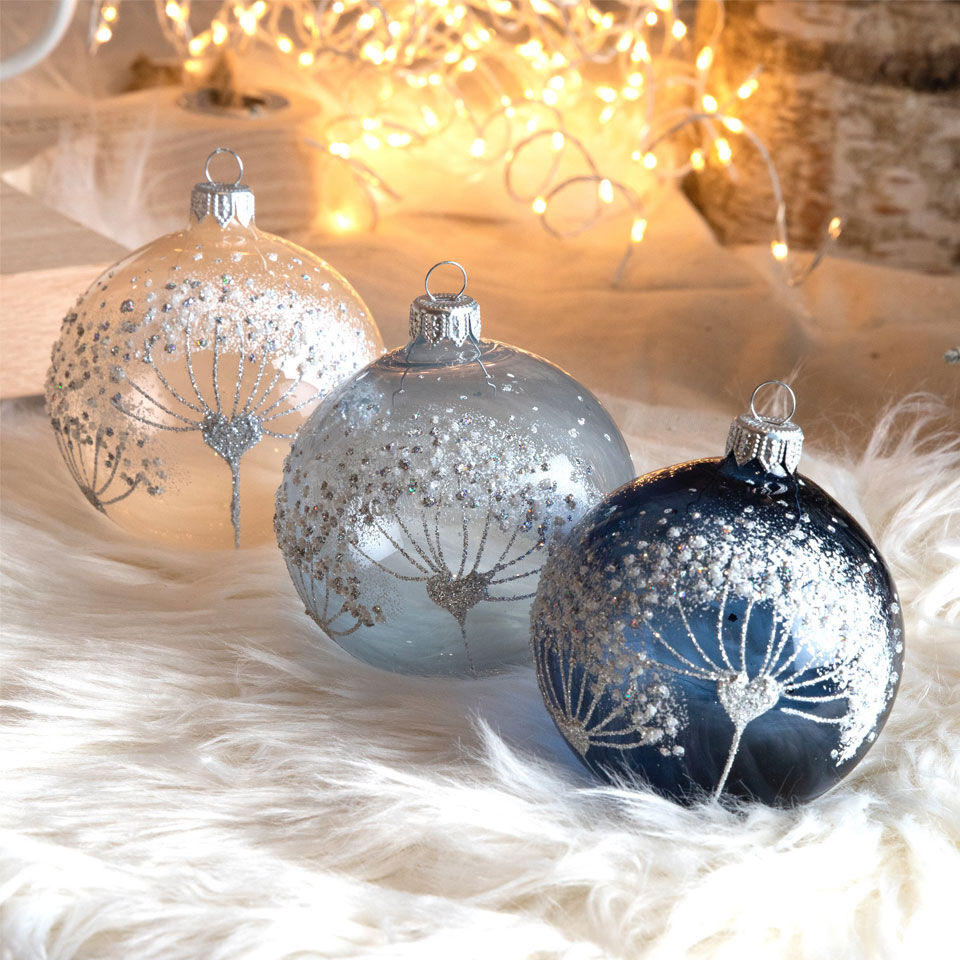 boules de noel en verre soufflé