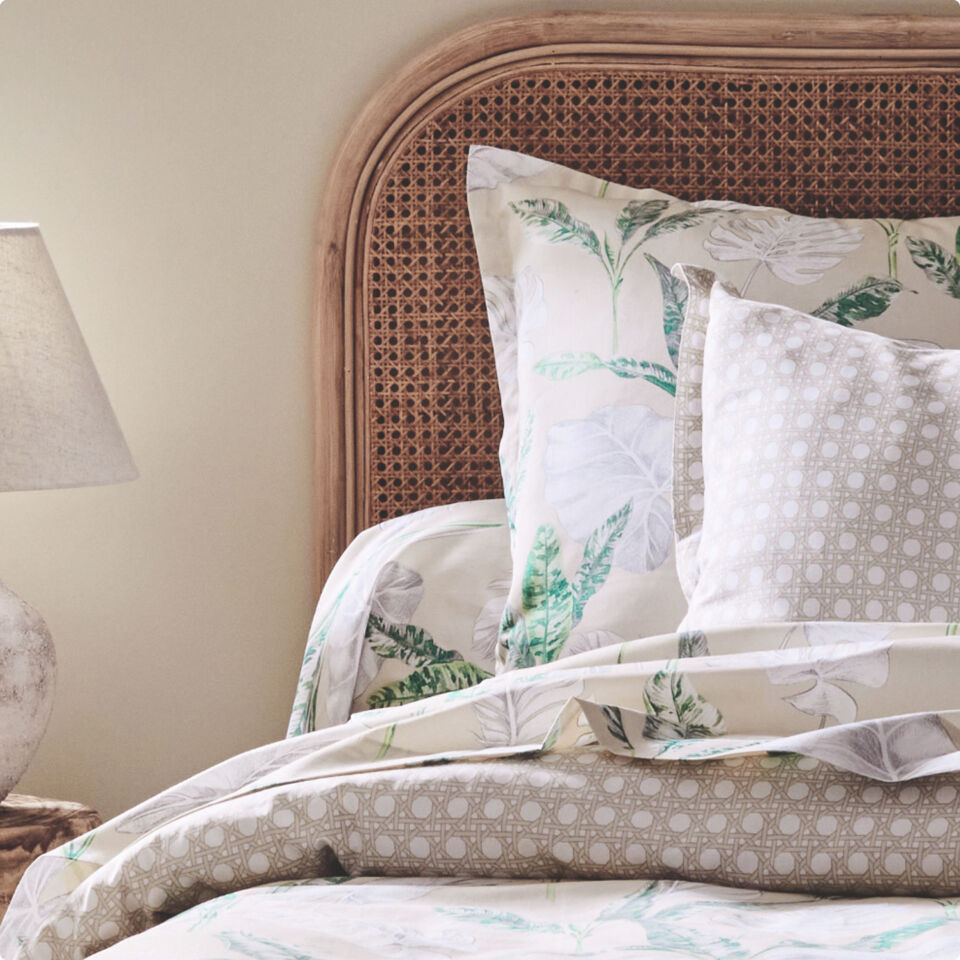 draps en satin de coton imprimé