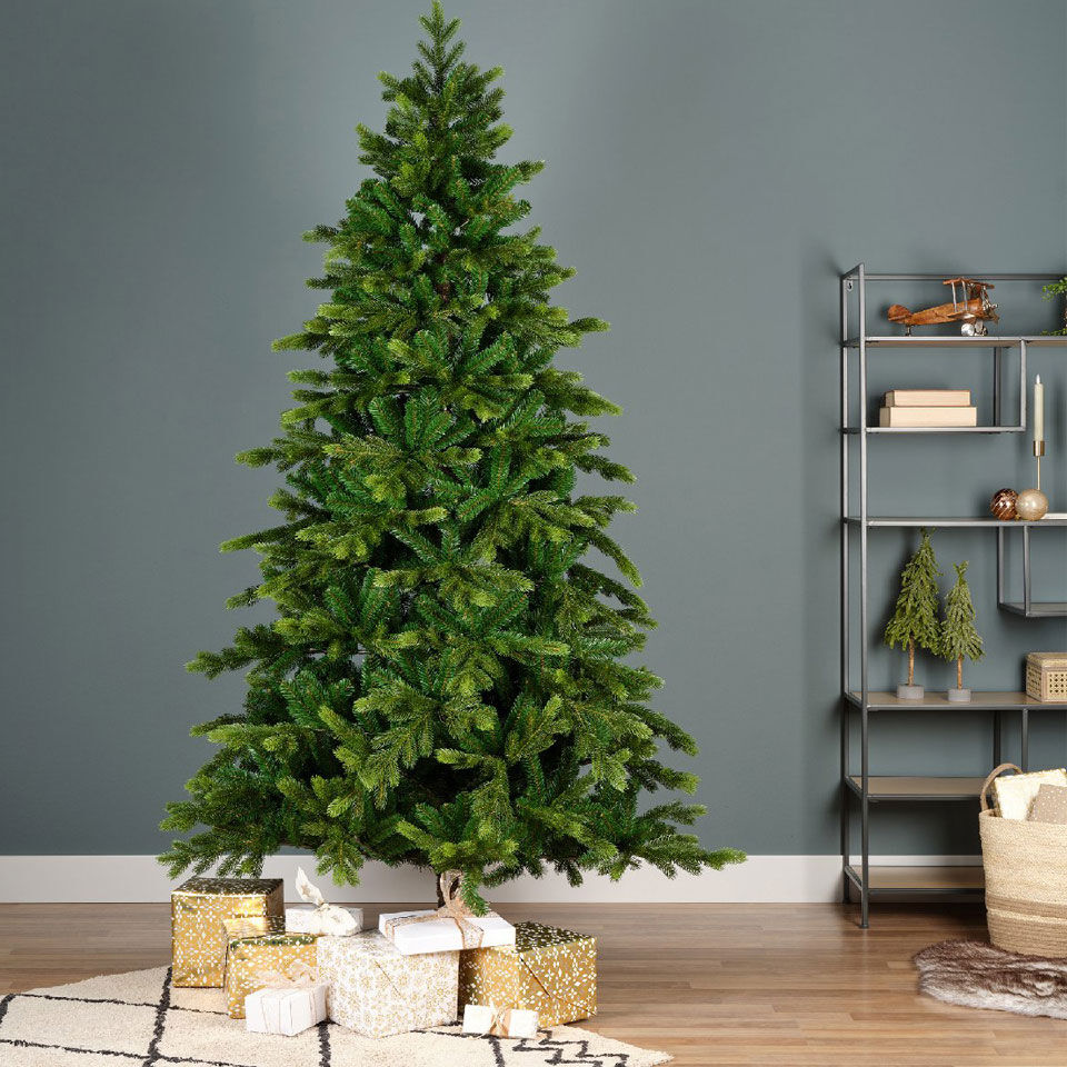 sapin artificiel en pvc et pe effet réaliste