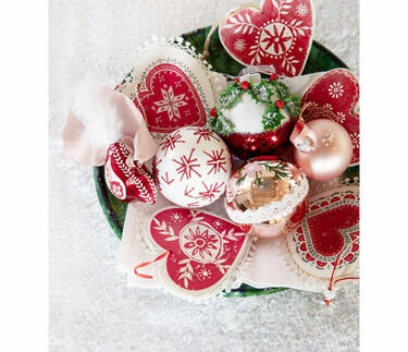 boule de noel rouge