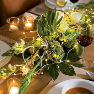 10 Ideen für ein weihnachtliches Tischgesteck