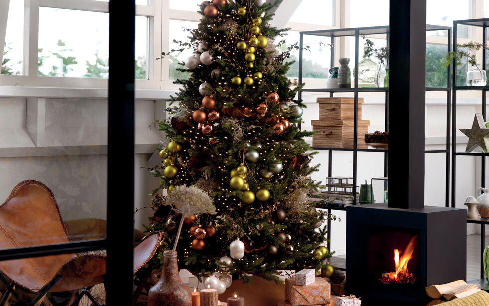 Albero di Natale decorato