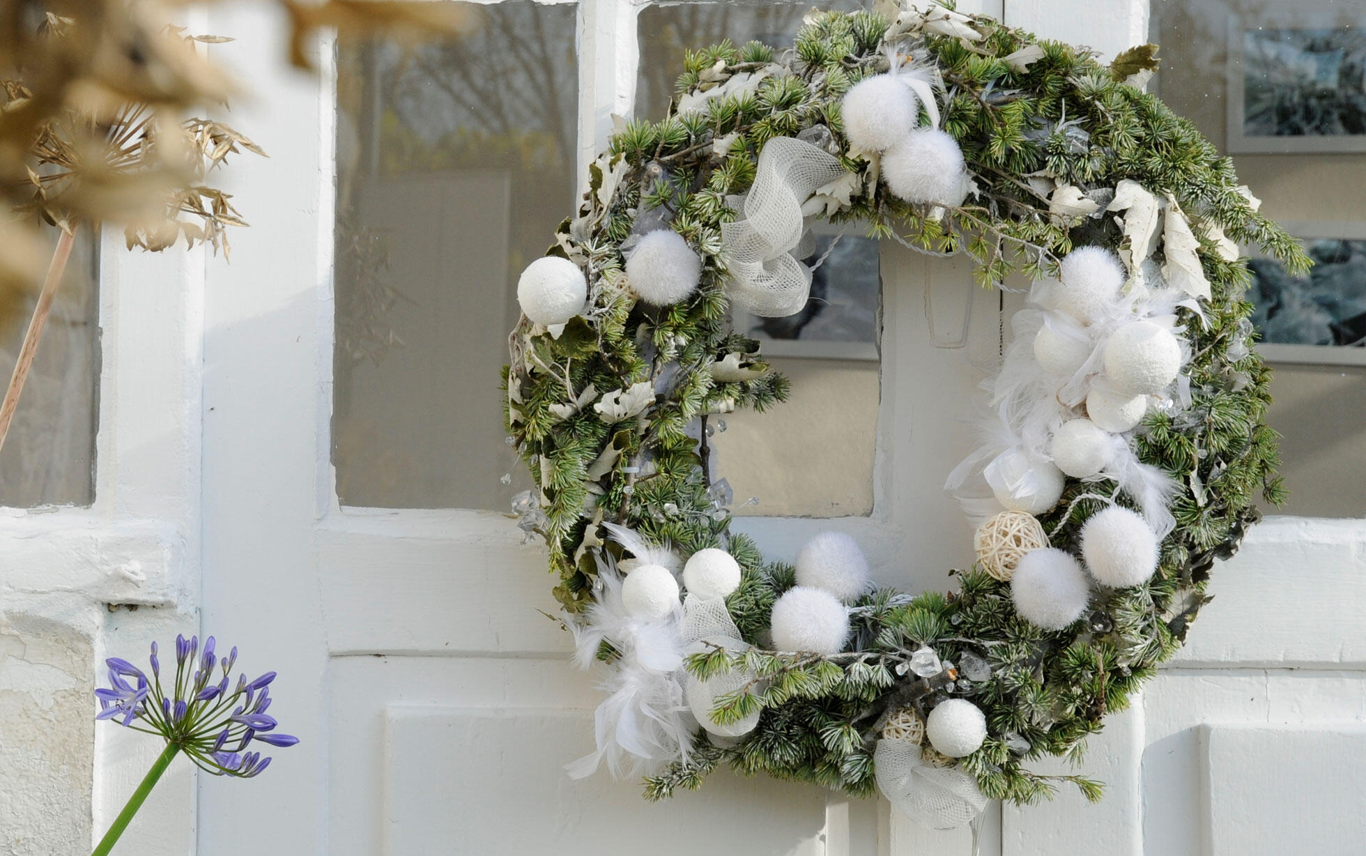 décorer sa couronne de noel avec gout