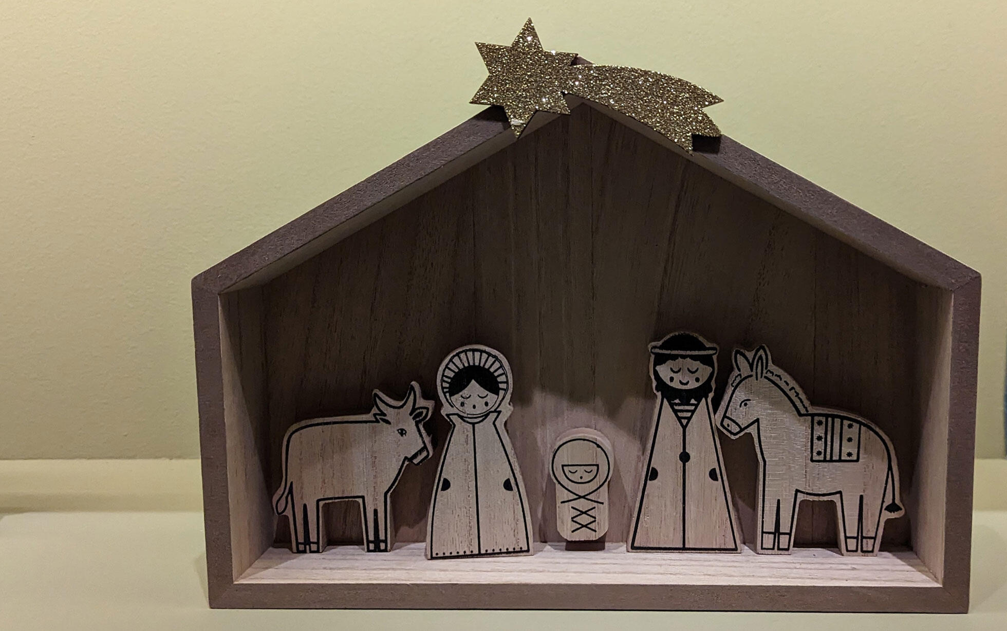 Crèche de noël moderne
