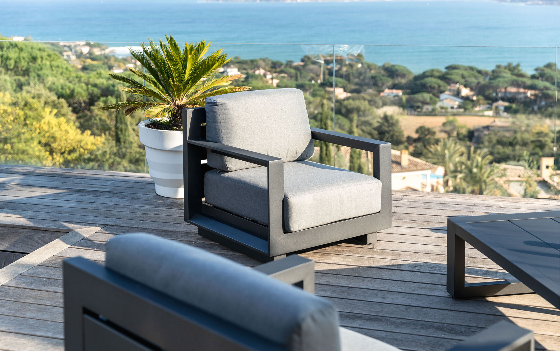 fauteuil de jardin aluminium