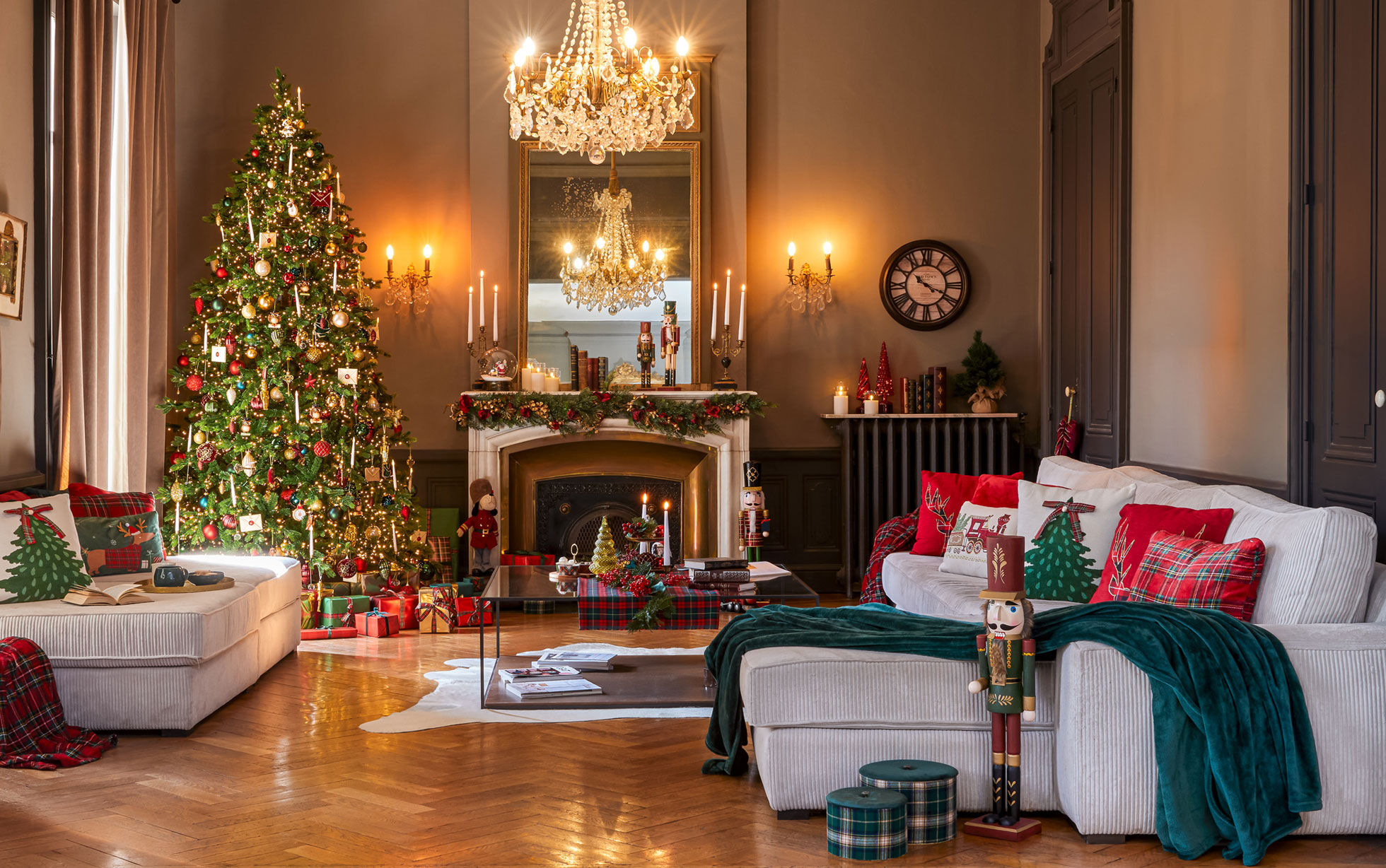 Soggiorno decorato secondo le tendenze Natale 2026