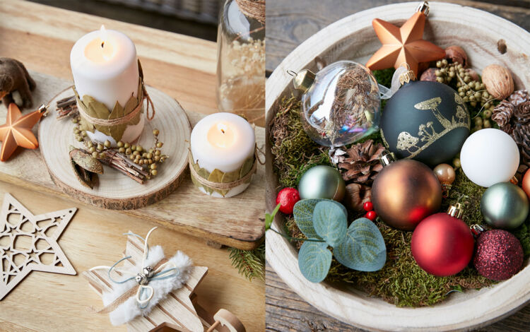 Wie eine Weihnachtsdeko mit kleinem Budget schaffen