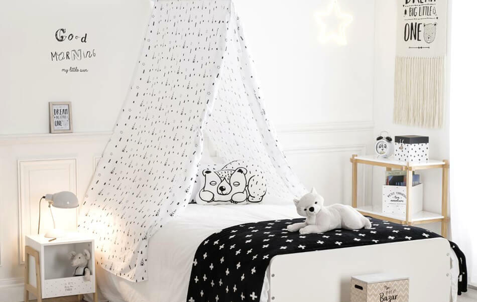 cielo de cama infantil tipi