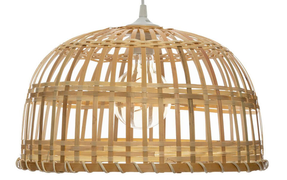 lámpara de techo en bambú