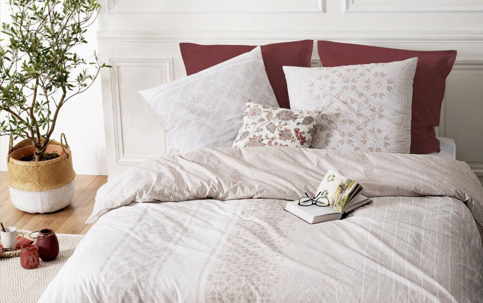biancheria letto colorata