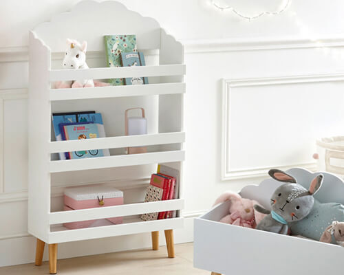 Libreria bambino bianca