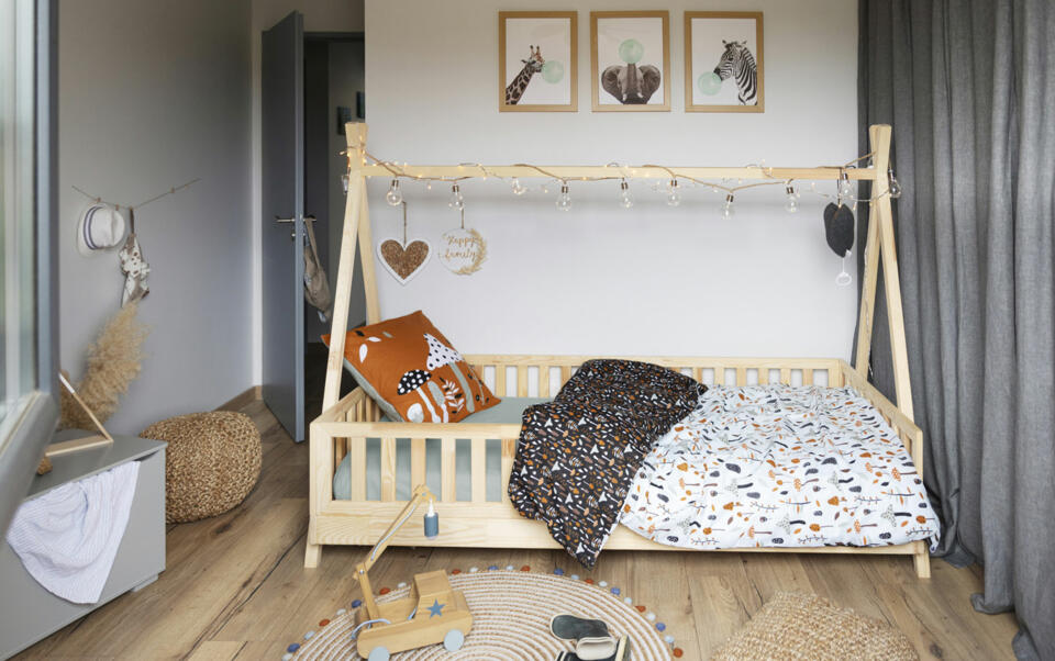 habitación infantil safari