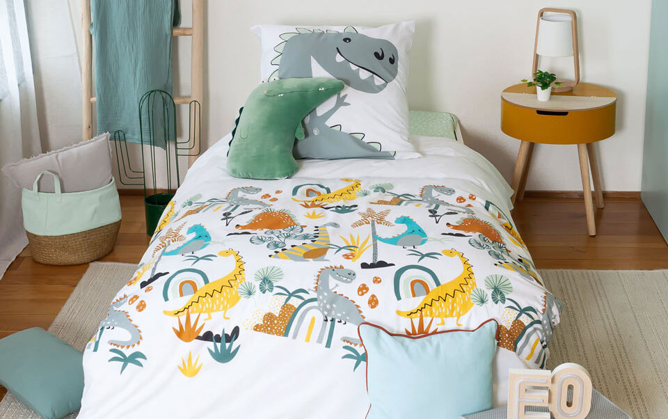 housse de couette dinosaure