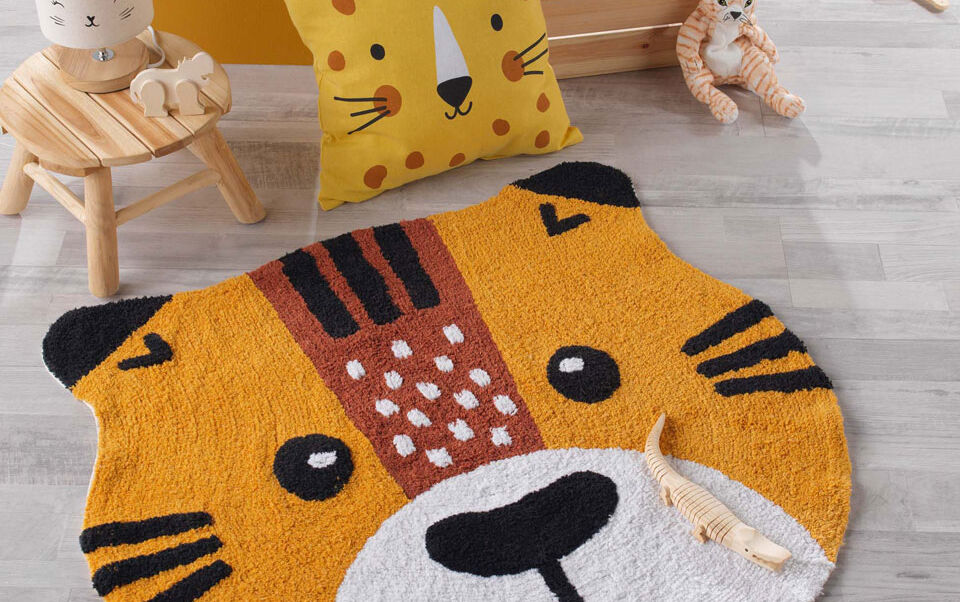 tappeto bambine tigre