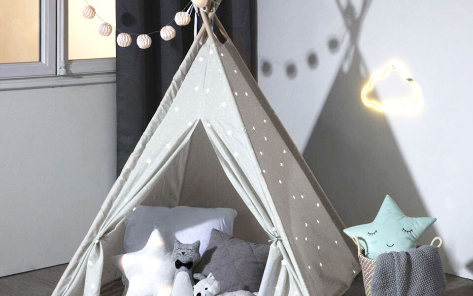 Tenda indiana per bambino fosforescente
