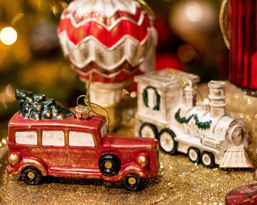 Decoración del árbol de Navidad del coche.