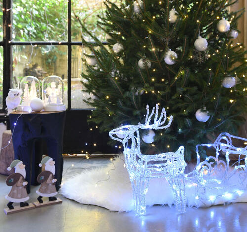 Light Up Renne Sapin de Noël Dôme de Noël festive intérieur chambre décoration