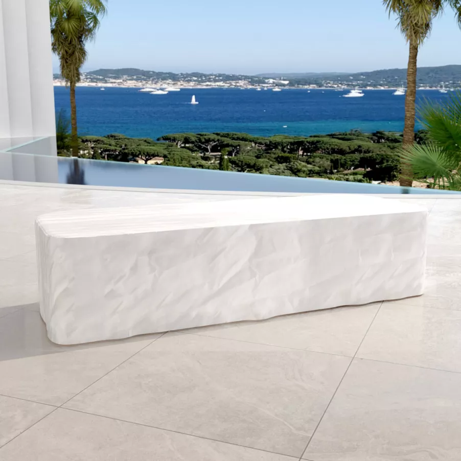 Salón de jardín en madera teck 5 lugares Java - Crudo