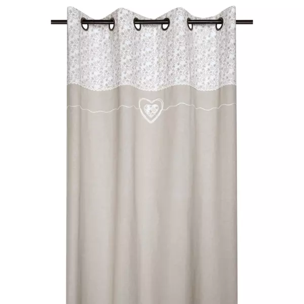 Rideau coton (140 x 260 cm) Sophie Beige - Rideau / Voilage / Store ...