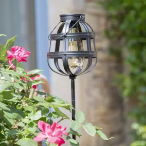 Borne de jardin solaire Fery - Noir