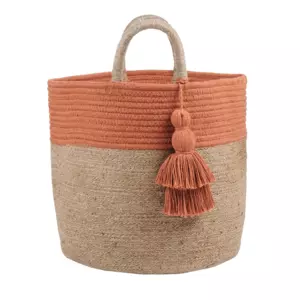 Panier jute Maori Orange brique