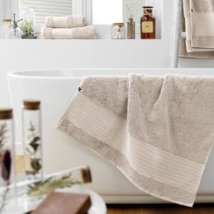 Serviette de bain coton bio (70 x 130 cm) Garance Beige pampa