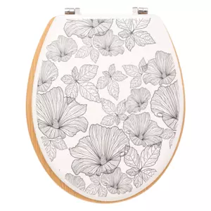 Abattant WC Blackflora Blanc D co salle de bain Eminza