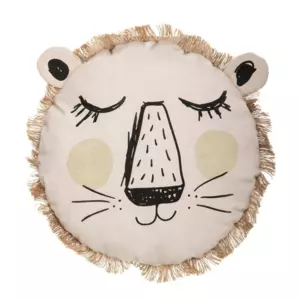 Coussin rond enfant Lion Multicolore