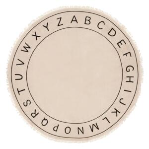 Tapis coton (120 cm) alphabet Noir