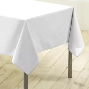 Nappe rectangulaire anti tache (L200 cm) Essentiel Blanche
